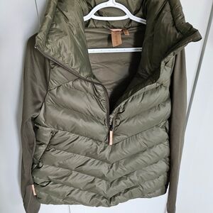 Indygena Khaki Hybrid Puffer Jacket – NWT – Size M